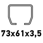 Ar C profilu 73x61x3,5mm