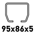 Ar C profilu 95x86x5mm