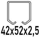 C profilam 42x52x2,5 mm