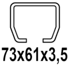 C profilam 73x61x3,5 mm