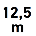 Brauktuves platums līdz 12,5 m