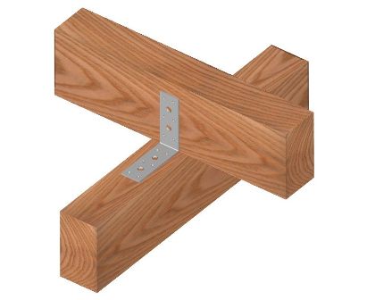 Piemērs, kā izmantot statisko leņķa savienotāju ar caurumiem, bez pastiprinājuma, regulāra 40 mm