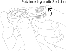 2. Paceliet vāciņa apakšdaļu par aptuveni 0,5mm