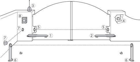 NICE MC424L pieslēguma shēma NICE MC424L pieslēguma shēma