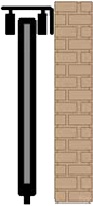 Bīdāmo vārtu augšējā vadotne