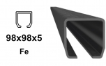 C profils 98 × 98 × 5 mm, Fe