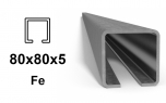 C profils 80 × 80 × 5 mm, Fe