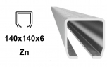 C profils 140 × 140 × 6 mm, Zn