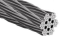 Nerūsējošā tērauda trose Ø4mm, 7x7 stieples, INOX AISI316